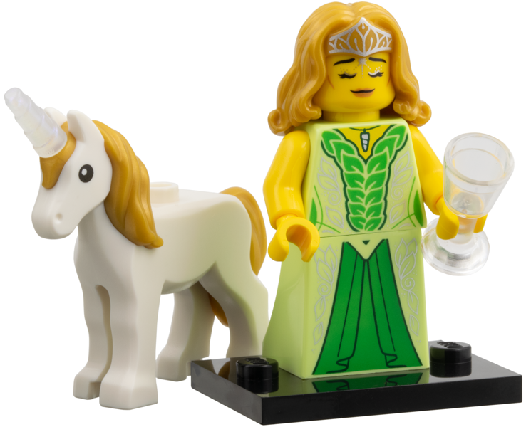 Unicorn Elf, Series 29 (Complete Set with Stand and Accessories)
